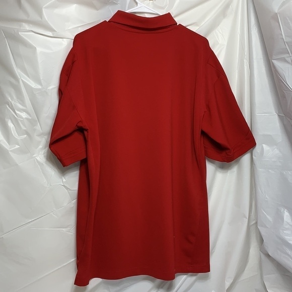 MEN’S Adidas Red Nebraska Cornhusker Button Down Short Sleeve Logo Shirt Size L - Picture 4 of 6